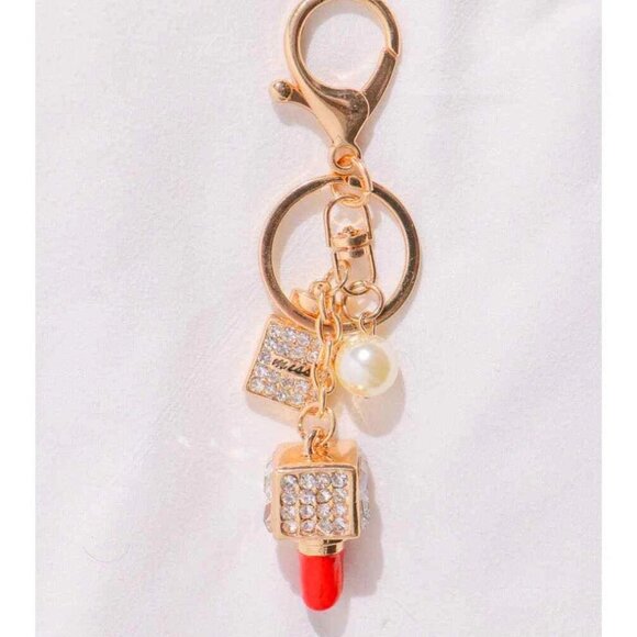 Lipstick & Diamond Keychain - Picture 3 of 3